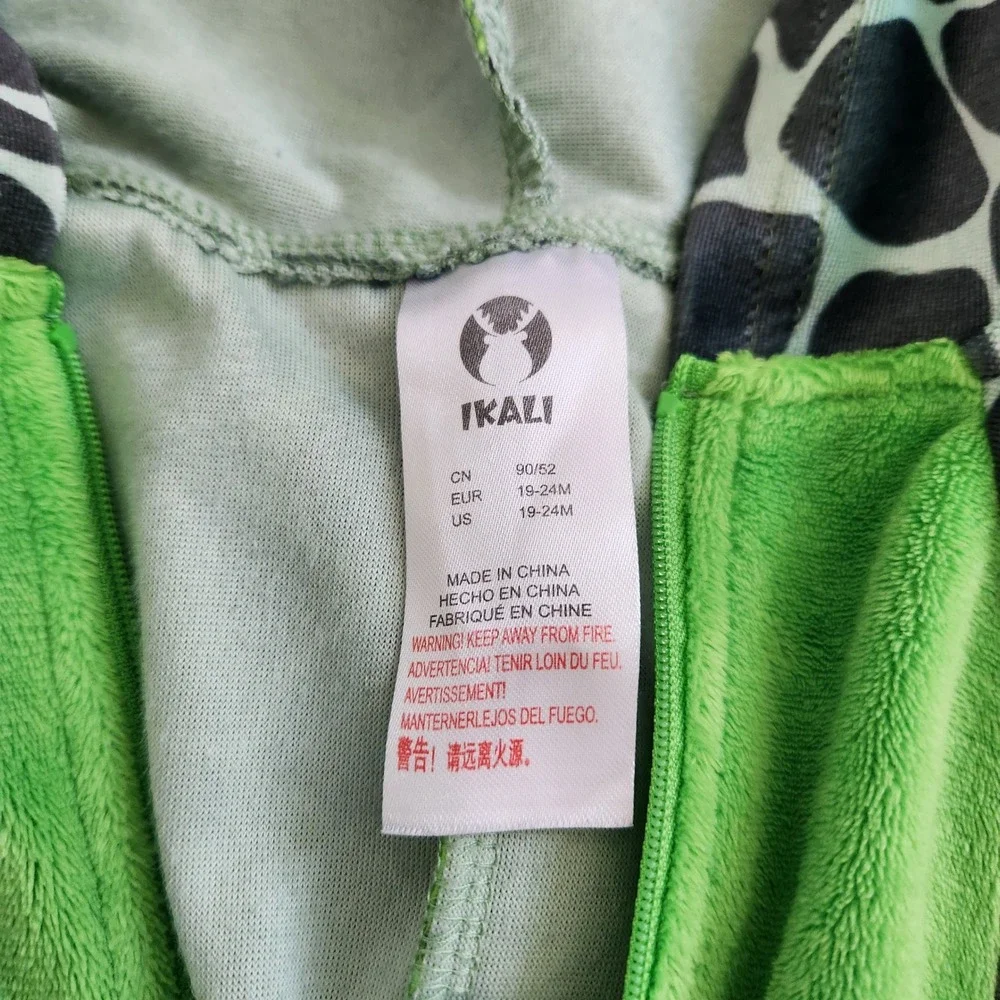 Zip-up Hooded Dinosaur Costume Toddler Kids size 18‎ - 24 Months